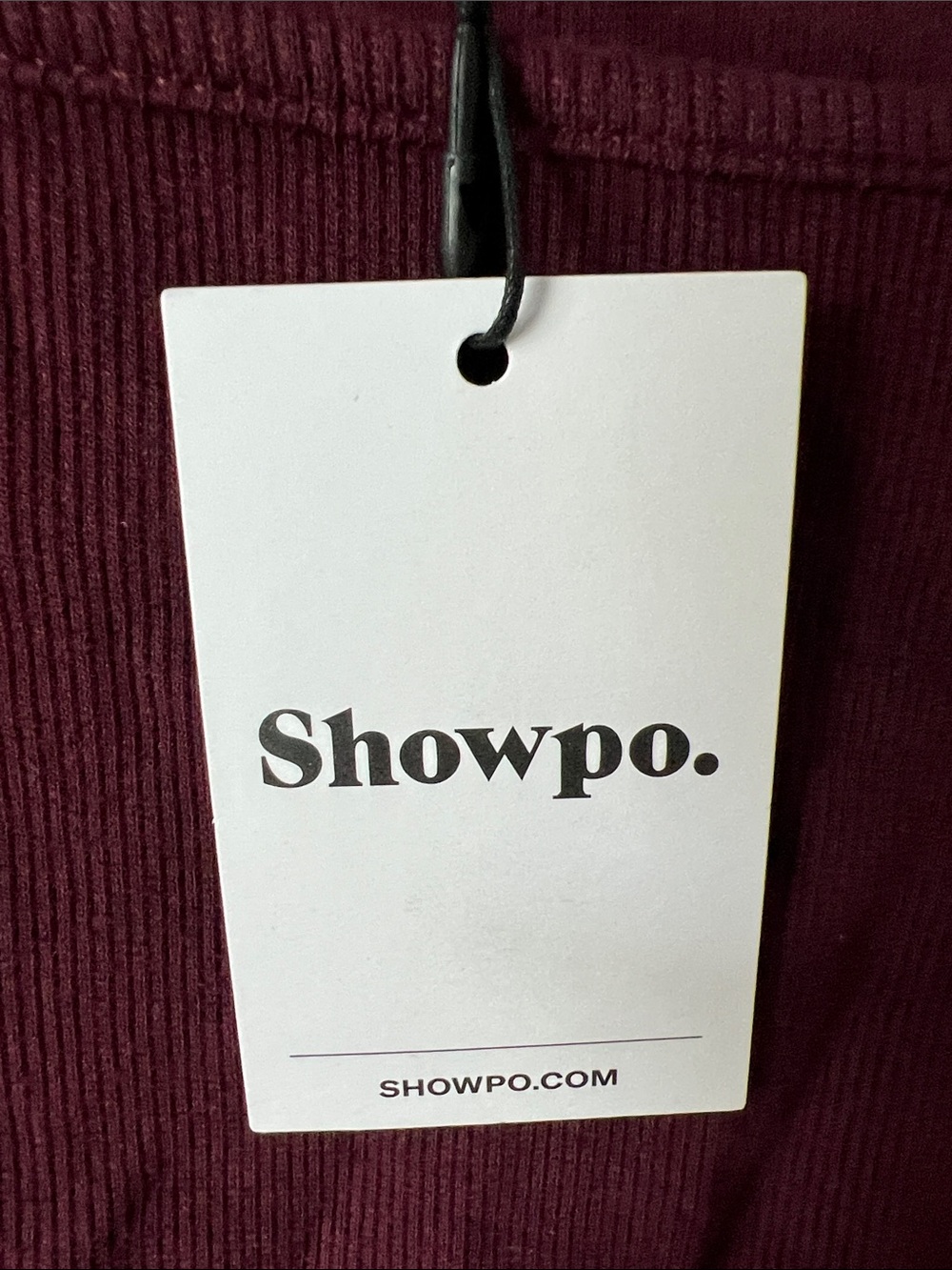 NWT REVOLVE Australia SHOWPO Lucy ribbed midi dress US 4 ruched bodycon wine - Picture 7 of 11